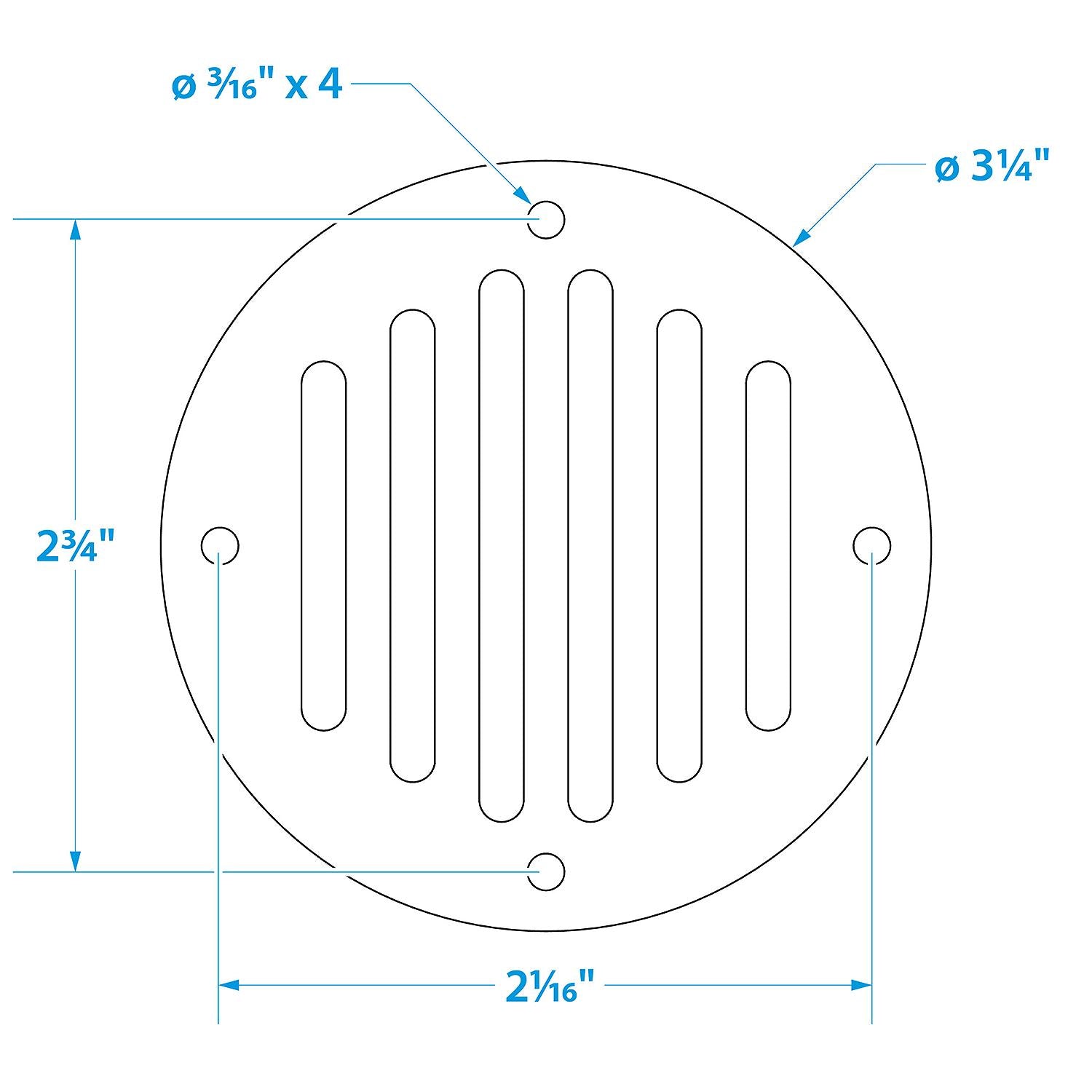Round Stainless Steel Ventilator Cover, 3-1/4in