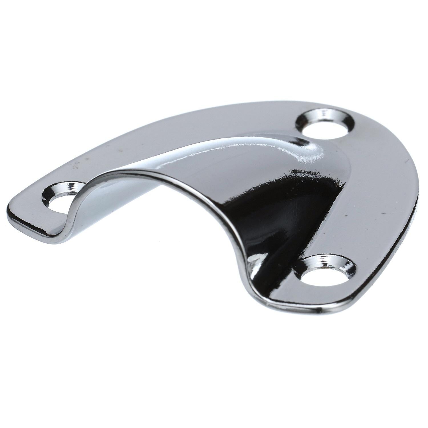 Chrome Plated Brass Clam Shell Ventilator - 1-9/16in x 1-1/2in x 15/32in