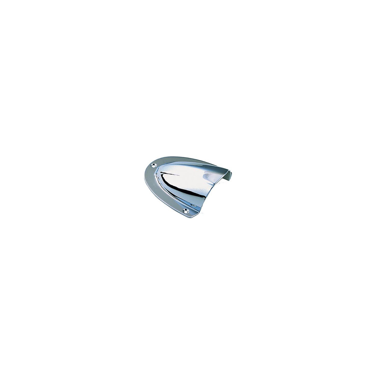 Chrome Plated Brass Clam Shell Ventilator - 2in x 2-3/32in x 19/32in