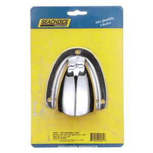Stainless-Steel Clam Shelll Ventilator - 3-3/4in x 3-3/4in x 1-7/8in