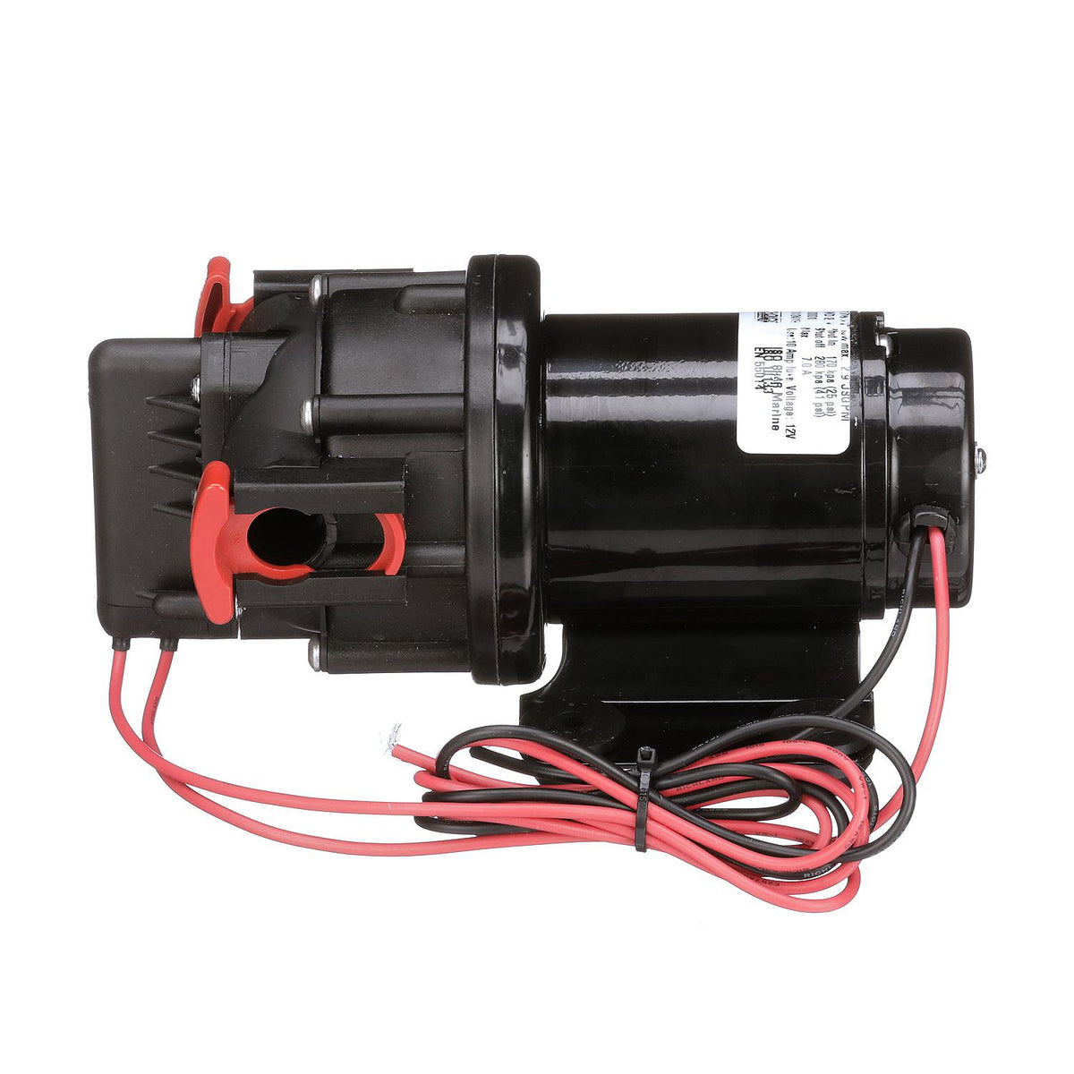 Wash Down Pump, 2.9 GPM, 12V DC, Incl. Spray Nozzle & Inlet Strainer