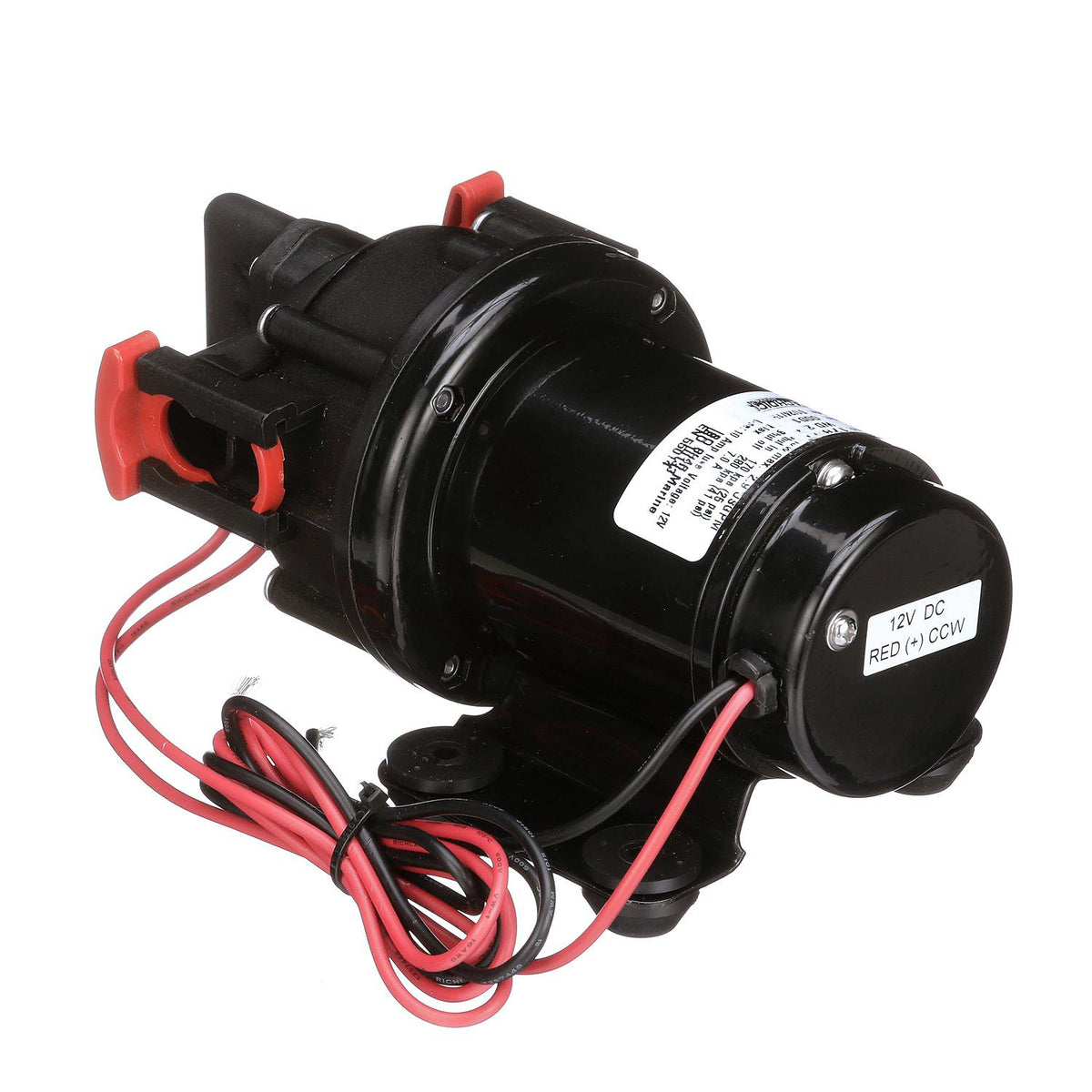 Wash Down Pump, 2.9 GPM, 12V DC, Incl. Spray Nozzle & Inlet Strainer