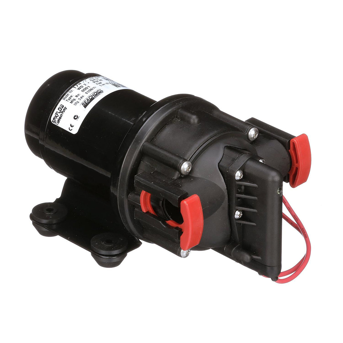 Wash Down Pump, 2.9 GPM, 12V DC, Incl. Spray Nozzle & Inlet Strainer