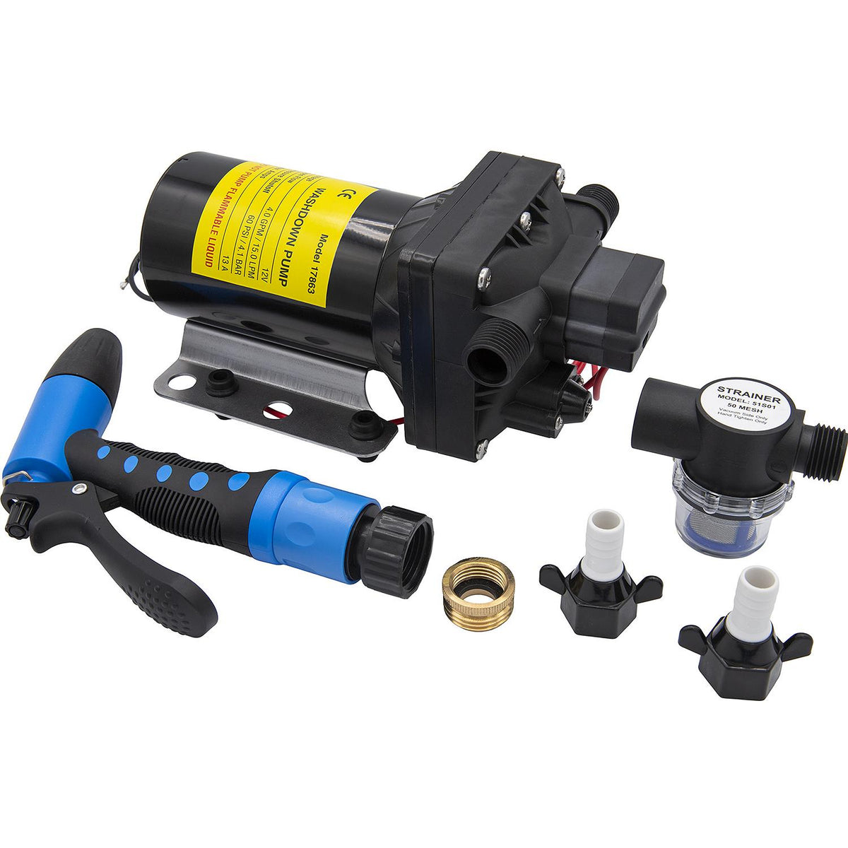 Washdown Pump System, 4 GPM, 12v