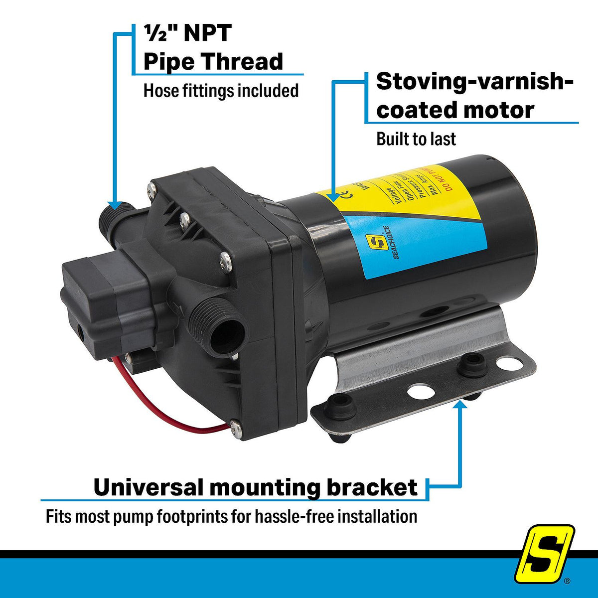 Washdown Pump System, 4 GPM, 12v