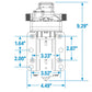 Washdown Pump System, 4 GPM, 12v