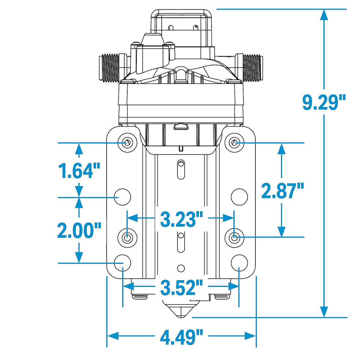 Washdown Pump System, 4 GPM, 12v