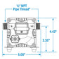 Washdown Pump System, 4 GPM, 12v