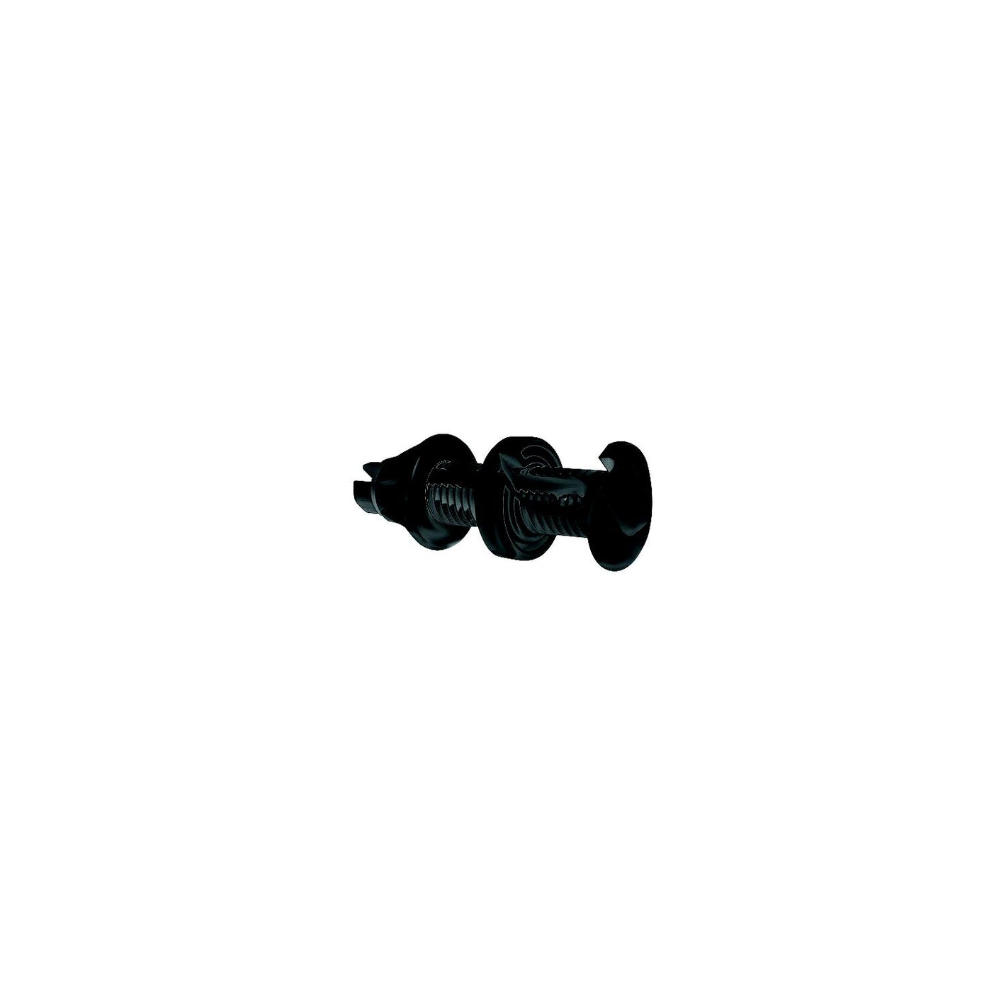 Cable Thru Hull Fitting - Black - 9/32in Slot, 1-1/2in Flange