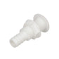 Thru-Hull Connector w/ Broad Flange, Fits 3/4 In. ID Hose, 1-1/4in Max Hull