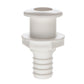 Thru-Hull Connector w/ Broad Flange, Fits 1 In. ID Hose, 1-1/4in Max Hull