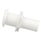 Thru-Hull Connector w/ Broad Flange, White, 1.125in