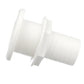 Thru-Hull Connector w/ Broad Flange, White, 1.5in