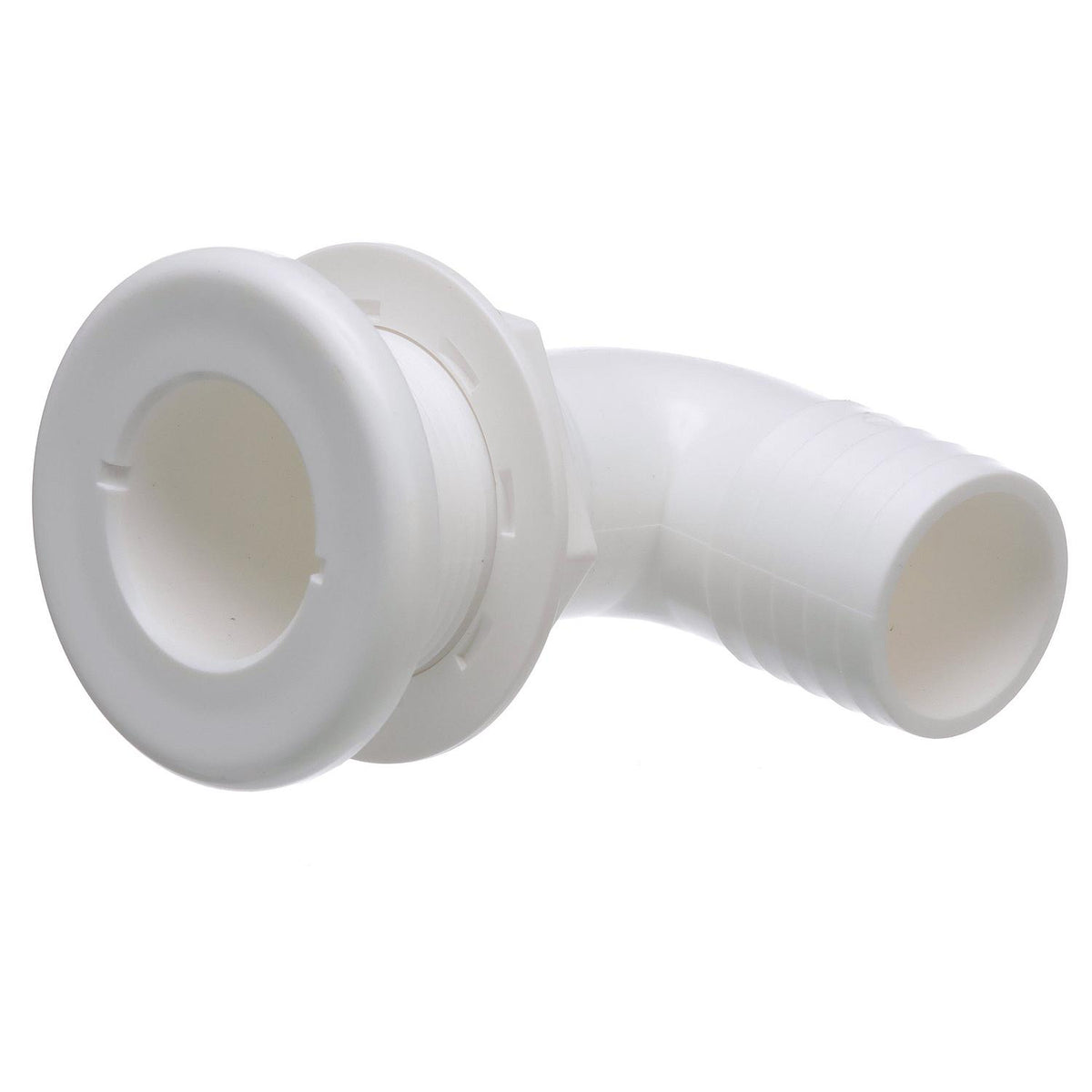 90º Thru-Hull Connector, Fits 1-1/2 in. ID Hose, 1-3/8 in. Max Hull