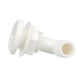 90º Angled Thru-Hull Connector, White Finish, 0.75 in.