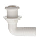 90º Thru-Hull Connector, Fits 1-1/8 In. ID Hose, 1-1/8 In. Max Hull