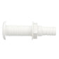 Polypropylene Extra Long Thru-Hull Connector for 3/4 in. ID Hose, White Finish