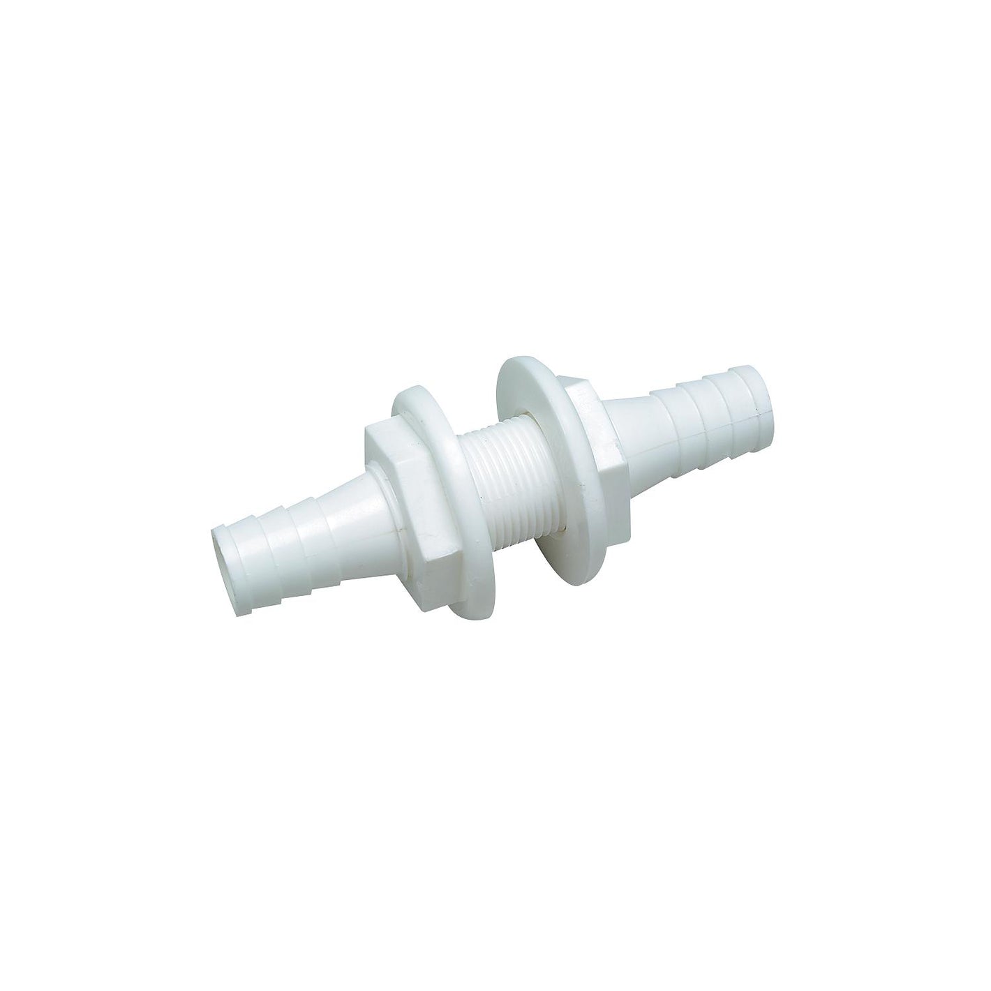 Double-Ended 3/4in x 3/4in Thru Hull Connector For Hose