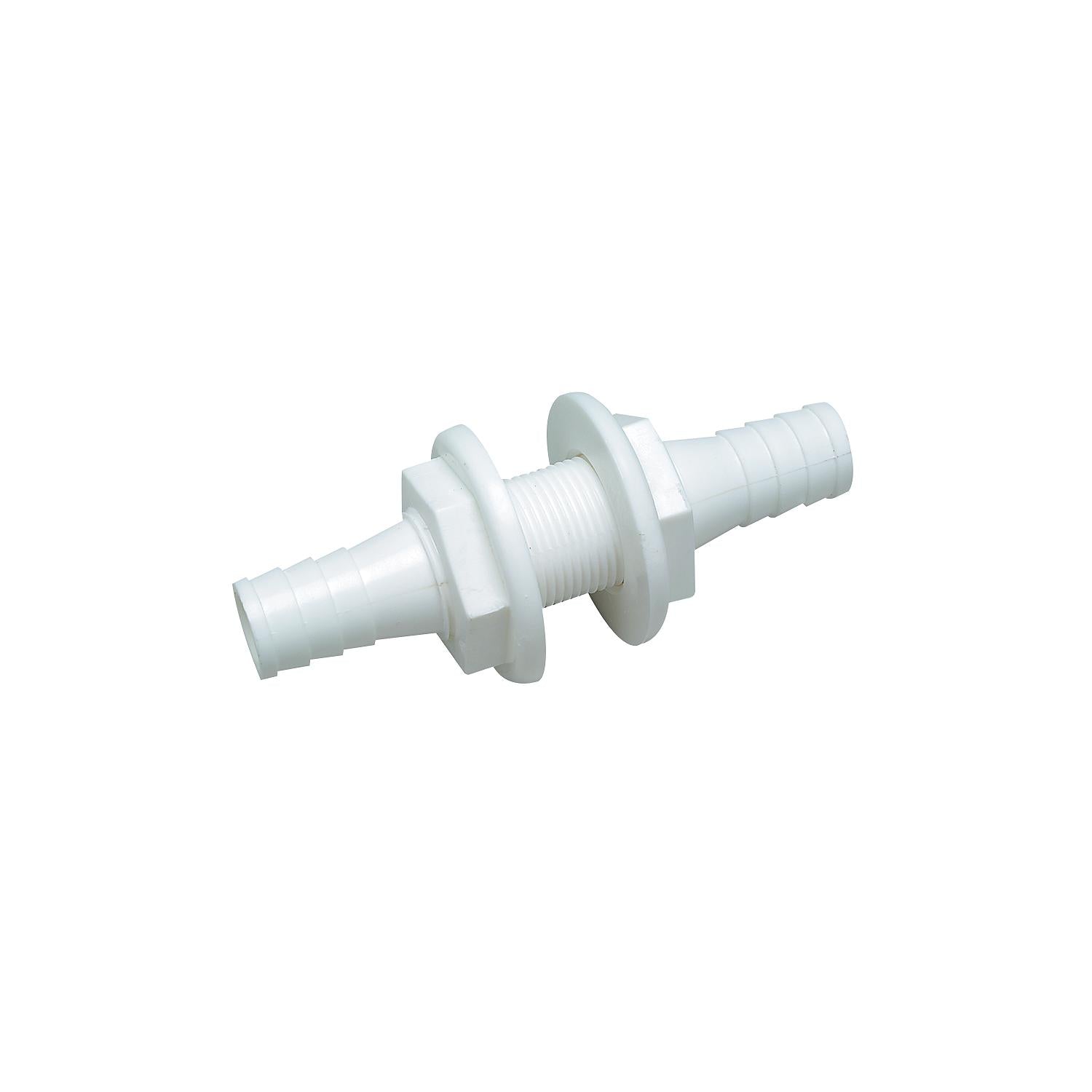 Double-Ended 3/4in x 3/4in Thru Hull Connector For Hose