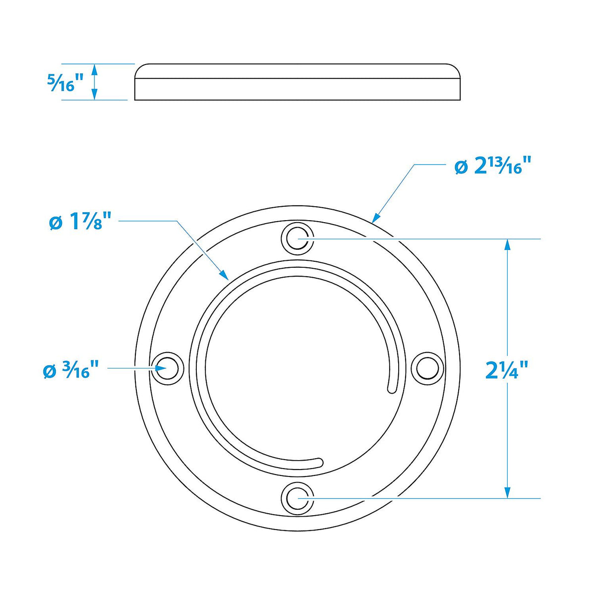 Self-Bailing Cockpit Mounted 2-7/8in Scupper Valve Kit