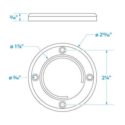 Self-Bailing Cockpit Mounted 2-7/8in Scupper Valve Kit