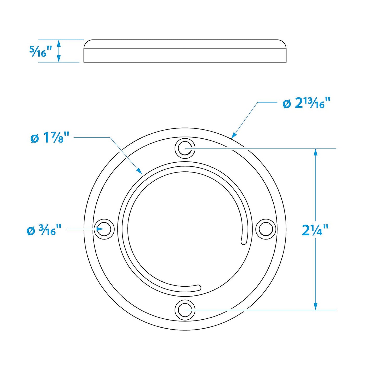 Self-Bailing Cockpit Mounted 2-7/8in Scupper Valve Kit