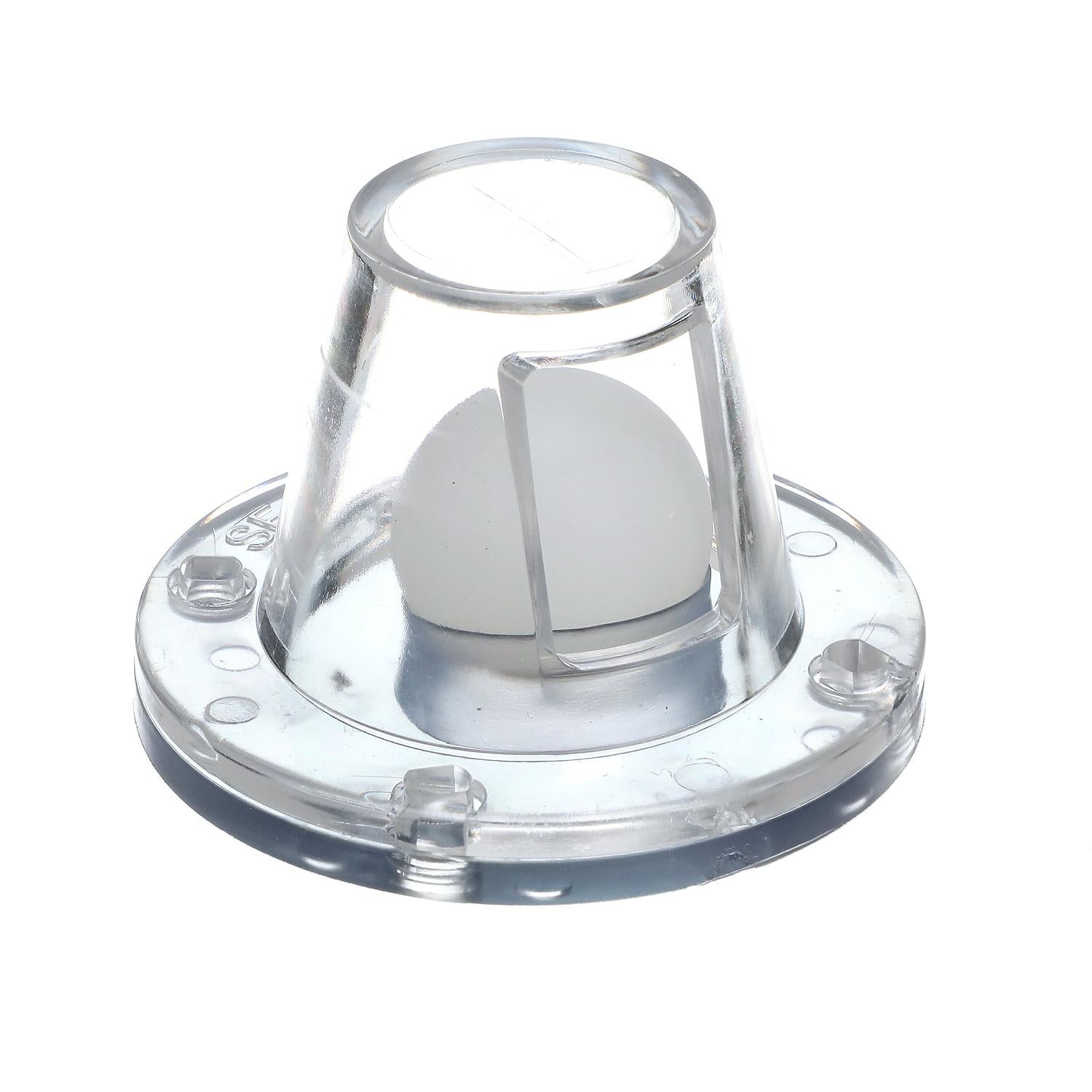 Self-Bailing 2-7/8in Scupper Valve Kit, Clear