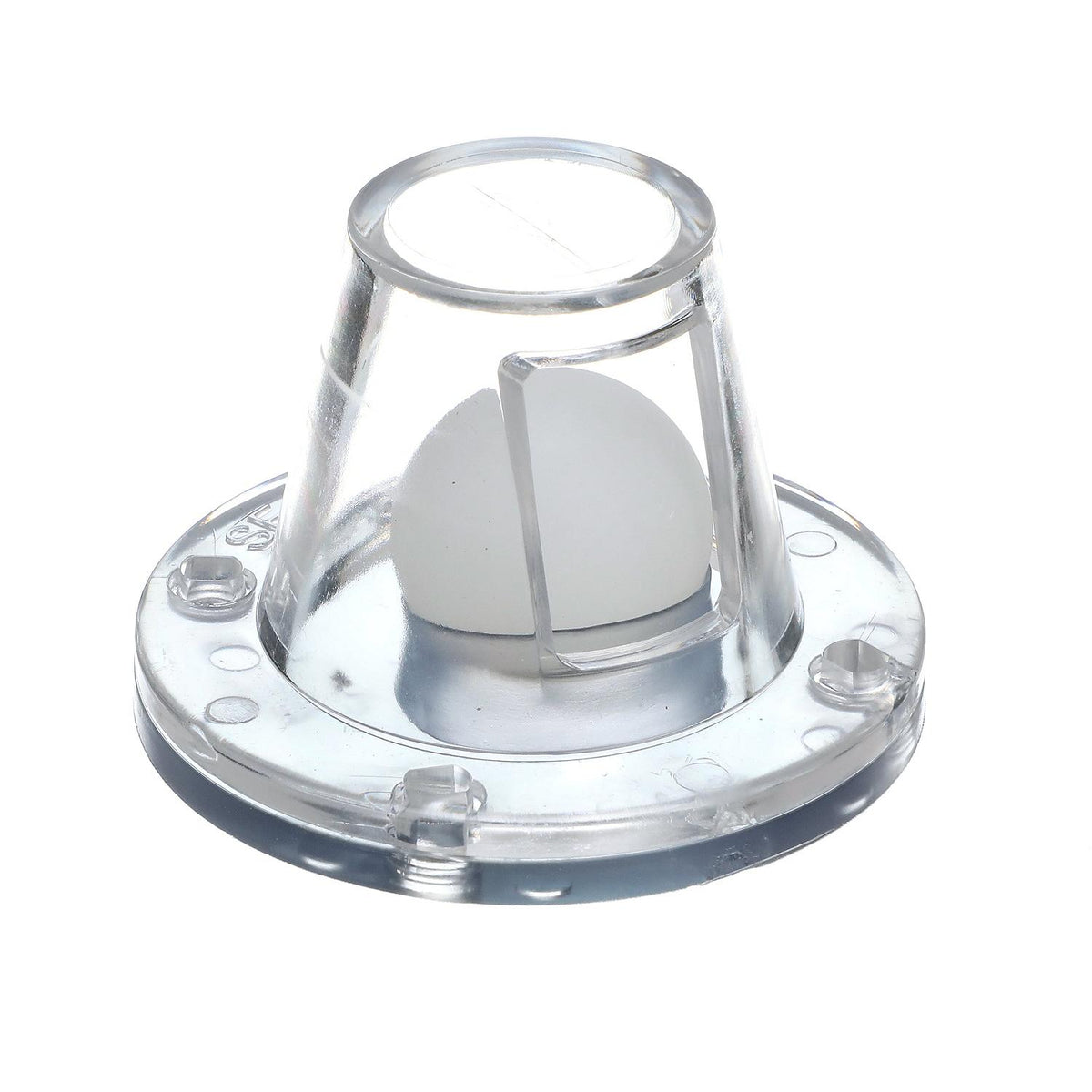 Self-Bailing 2-7/8in Scupper Valve Kit, Clear
