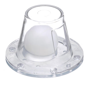 Self-Bailing Scupper, Large, Clear, Fits 1.5-3in Openings