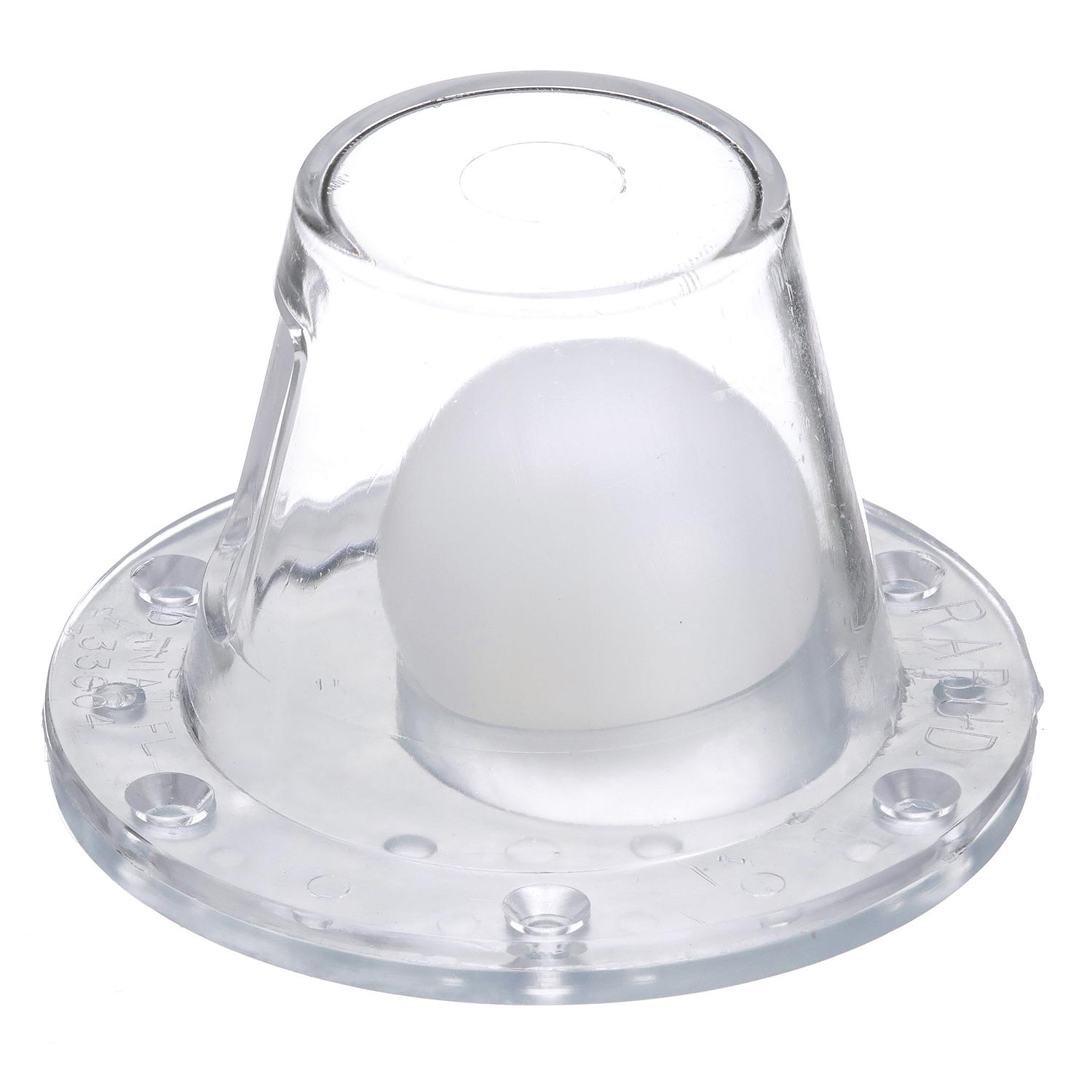 Self-Bailing Scupper, Large, Clear, Fits 1.5-3in Openings