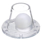Self-Bailing Scupper, Large, Clear, Fits 1.5-3in Openings
