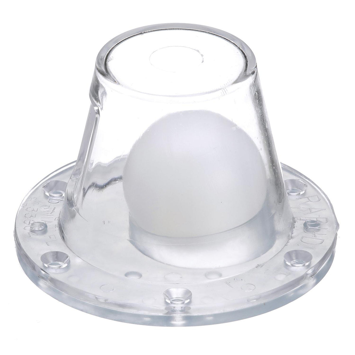 Self-Bailing Scupper, Large, Clear, Fits 1.5-3in Openings