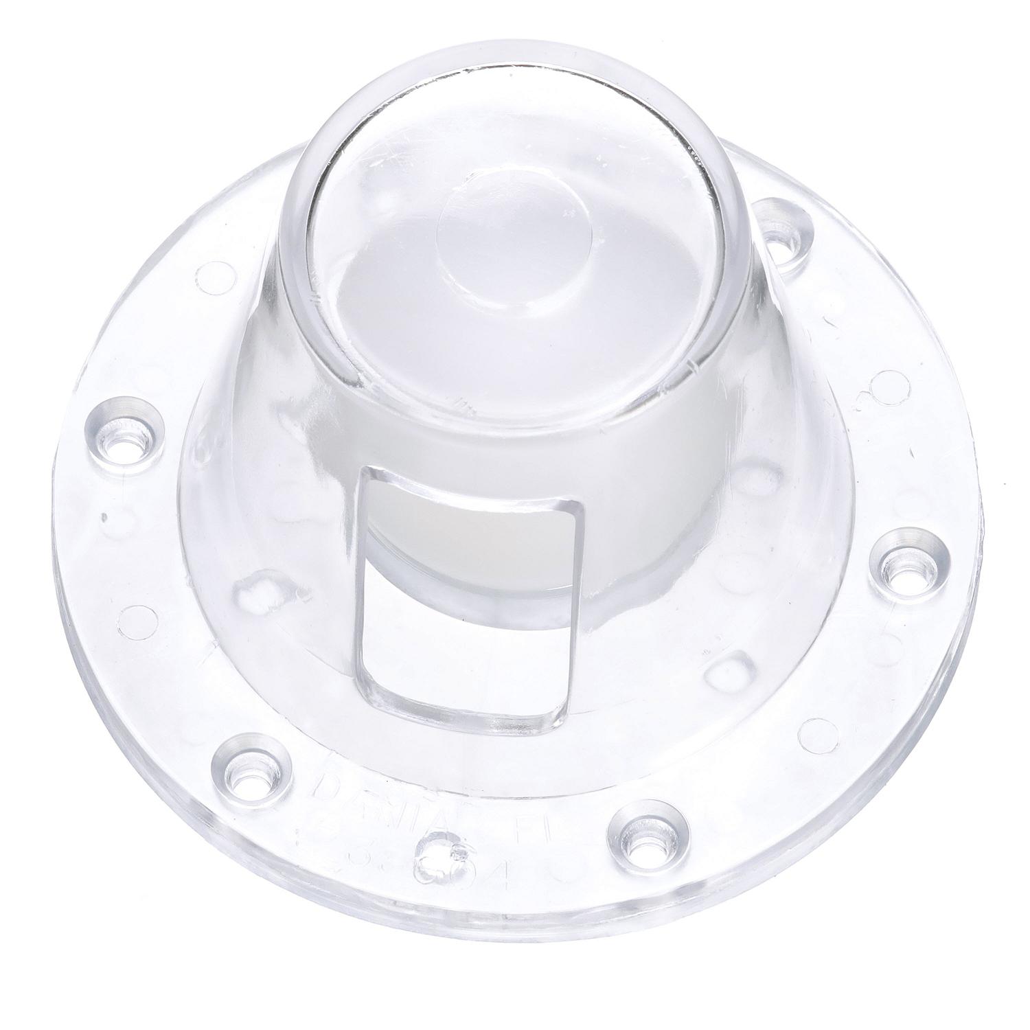 Self-Bailing Scupper, Large, Clear, Fits 1.5-3in Openings