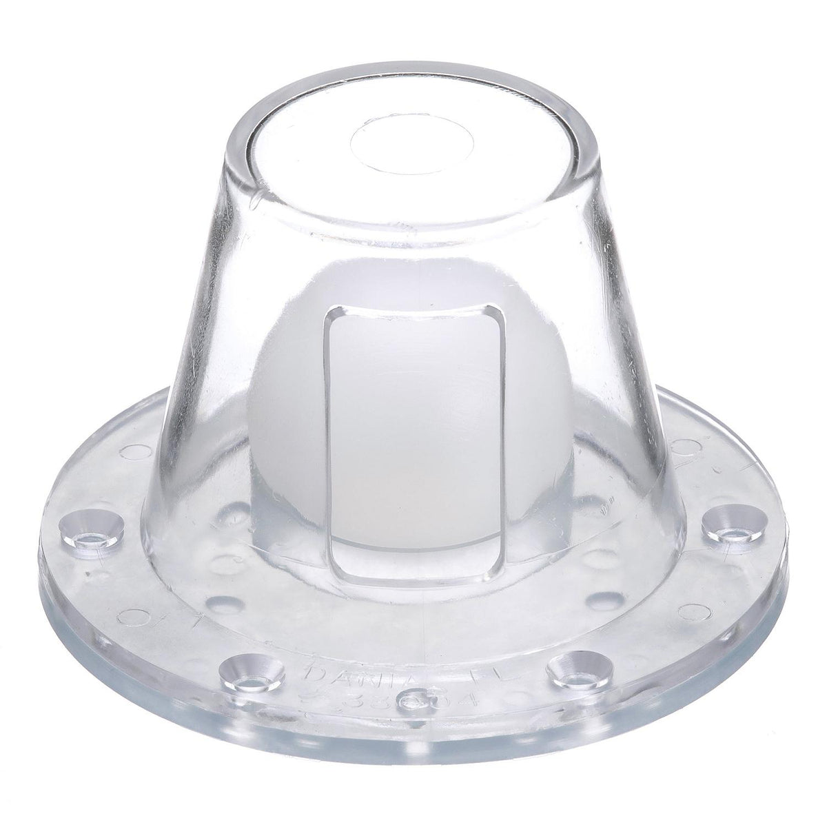 Self-Bailing Scupper, Large, Clear, Fits 1.5-3in Openings