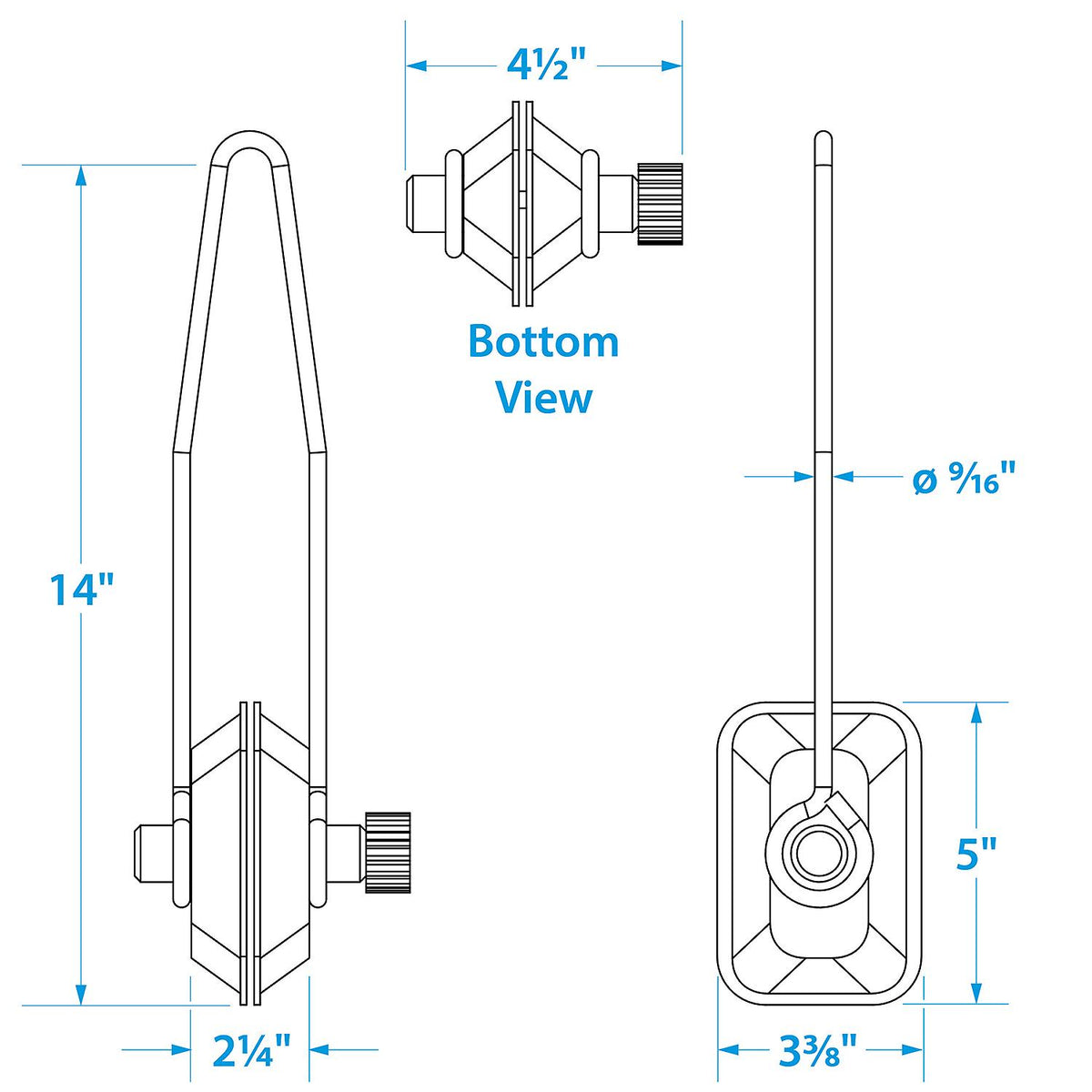 Universal Motor Flusher - Rectangular