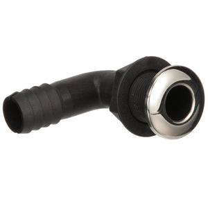 90º Thru-Hull Connector, Fits 1-1/8 In. ID Hose, 1-3/8 In. Max Hull