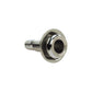 Mega-Flow SS Dripless Thru Hull Fitting, Fits 5/8in Hose, 1-1/2in Max Hull