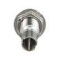 Mega-Flow SS Dripless Thru Hull Fitting, Fits 5/8in Hose, 1-1/2in Max Hull