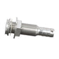 Mega-Flow SS Dripless Thru Hull Fitting, Fits 5/8in Hose, 1-1/2in Max Hull