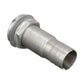 Mega-Flow SS Dripless Thru Hull Fitting, Fits 1-1/8in Hose, 1-1/2in Max. Hull