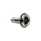 Mega-Flow SS Dripless Thru Hull Fitting, Fits 1-1/8in Hose, 1-1/2in Max. Hull