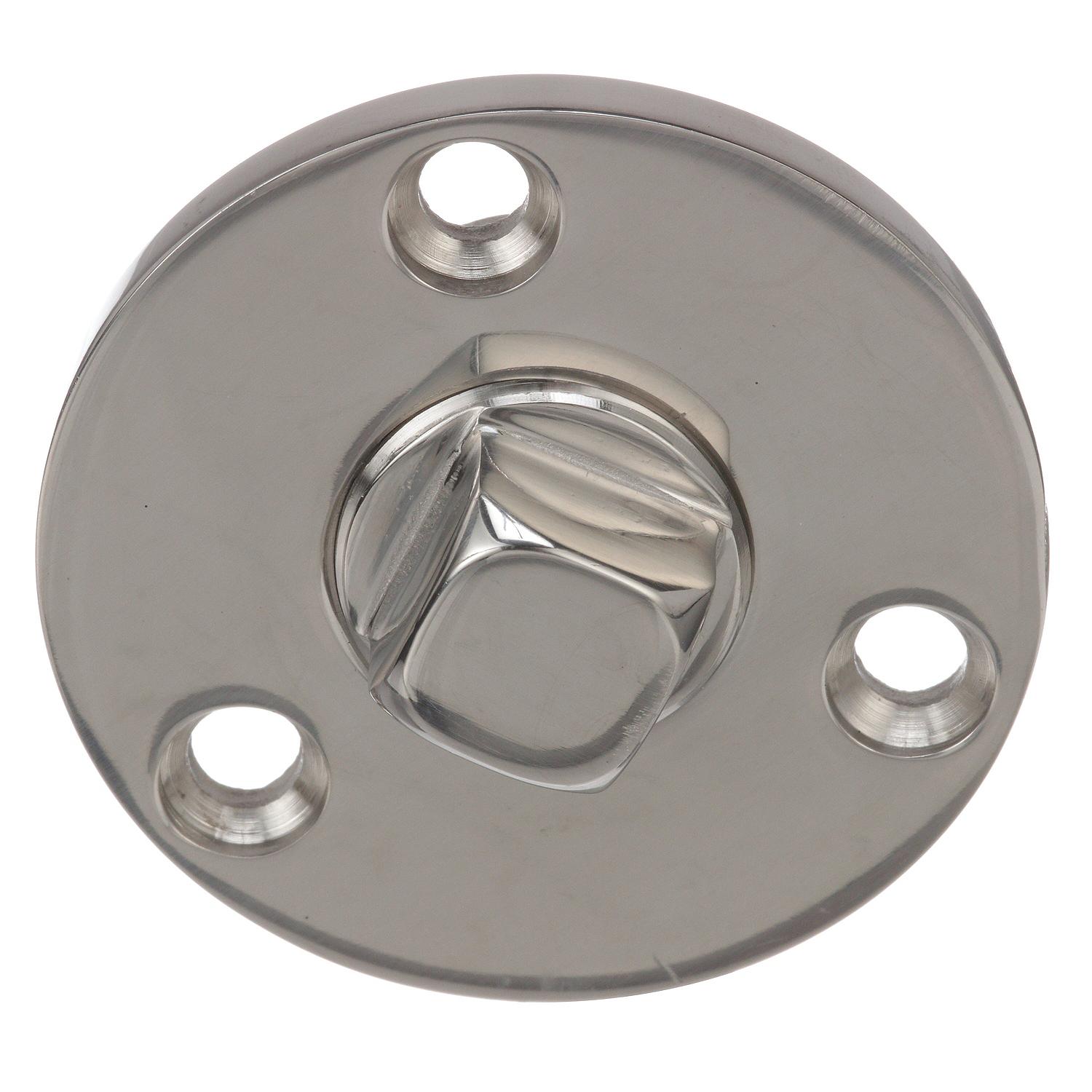 Garboard Drain Plug, Stainless Steel, Fits 1/2in Pipe, Includes Flange & Plug