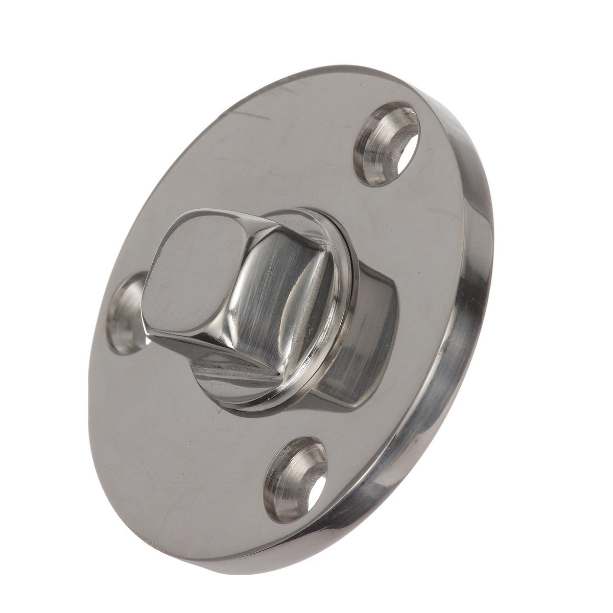 Garboard Drain Plug, Stainless Steel, Fits 1/2in Pipe, Includes Flange & Plug