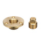 Cast Bronze Marine Boat 2 In. Garboard Drain w/ Brass Plug