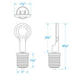Brass Drain Plug, 1 Snap