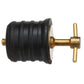 Twist-Turn 1.25 In. Marine Boat Brass Drain Plug w/ Neoprene Seal