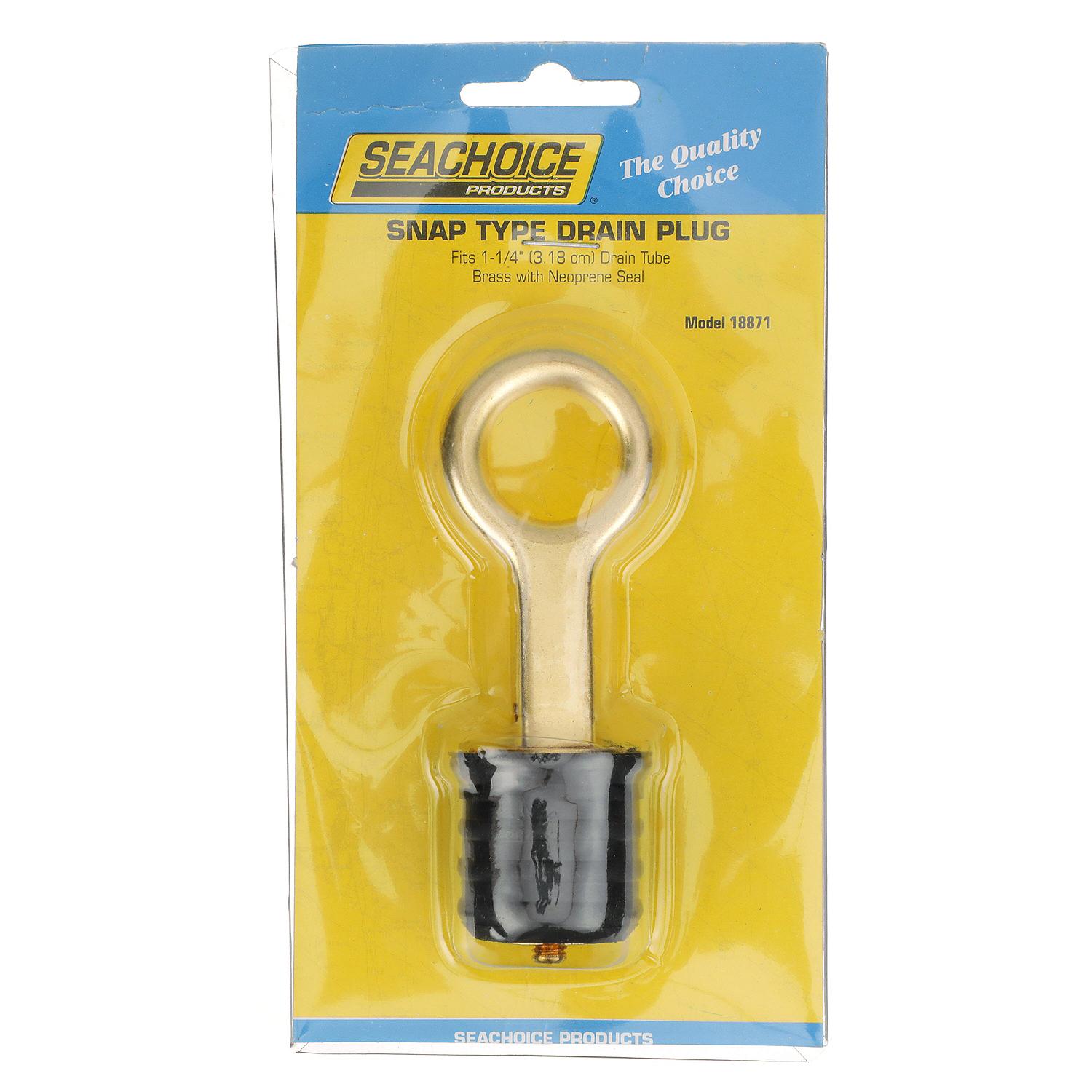 Snap-Lock Drain Plug, Brass