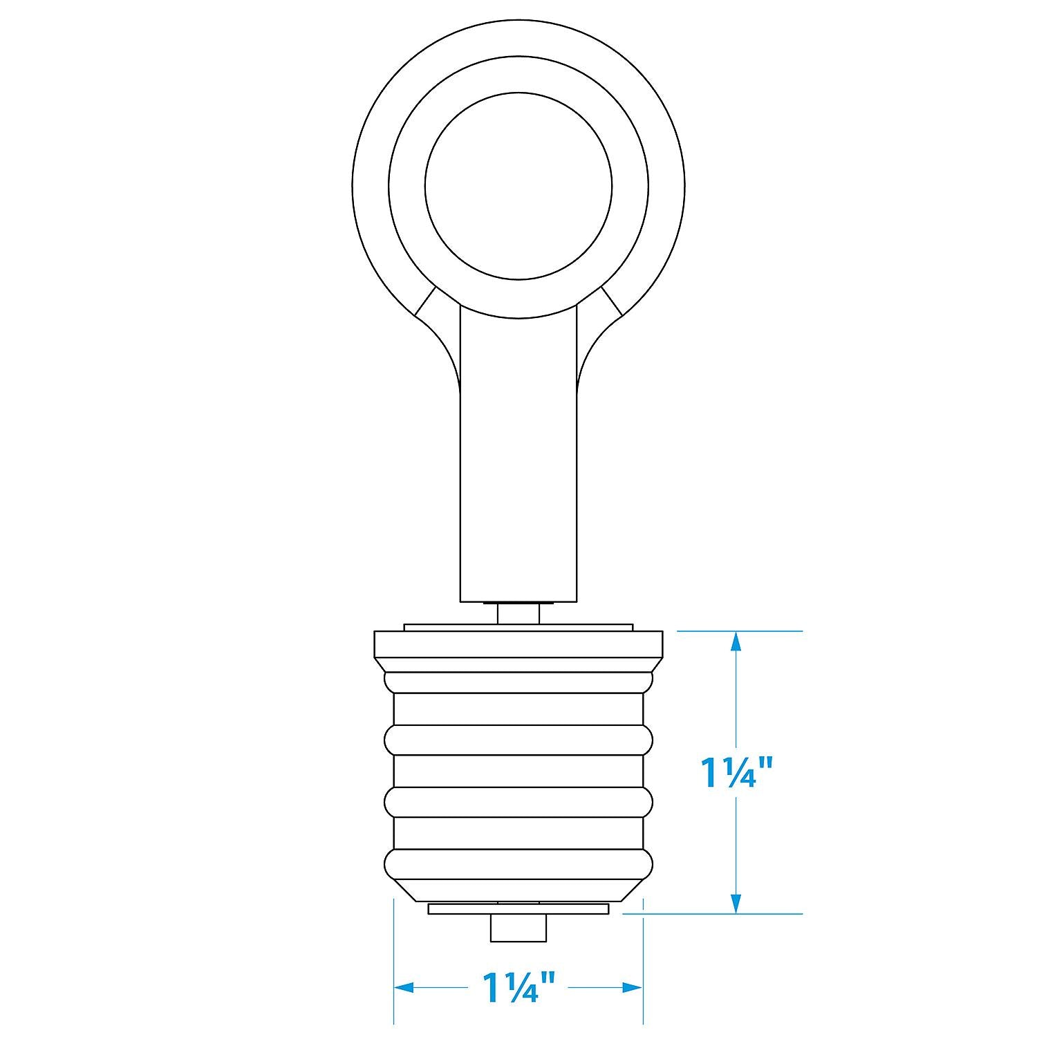 Snap-Lock Drain Plug, Brass