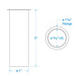 3in Brass Drain Tube, 1in Diameter