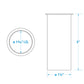 3in Brass Drain Tube, 1.25in Diameter